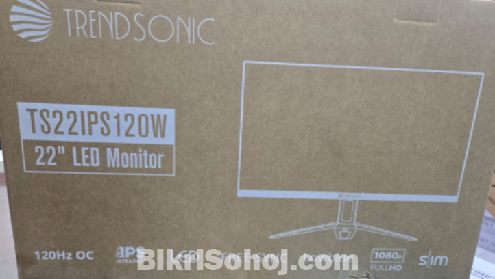 TrendSonic TS22IPS100W 22 Inch 100Hz FHD IPS Monitor White